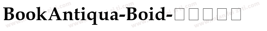 BookAntiqua-Boid字体转换