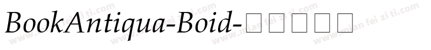 BookAntiqua-Boid字体转换