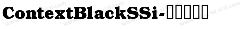 ContextBlackSSi字体转换