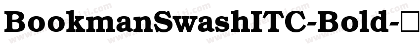 BookmanSwashITC-Bold字体转换