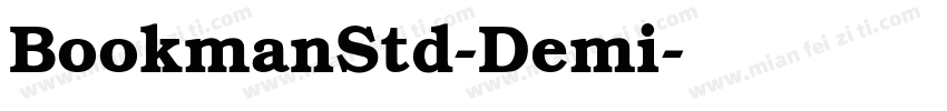 BookmanStd-Demi字体转换