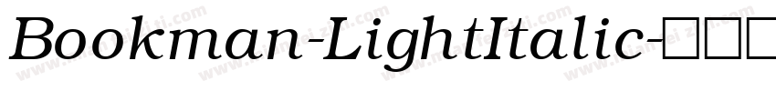 Bookman-LightItalic字体转换