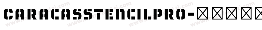 CaracasStencilPro字体转换