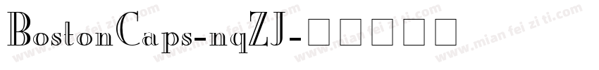 BostonCaps-nqZJ字体转换