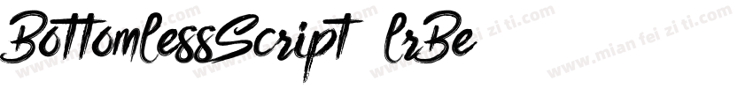 BottomlessScript-lrBe字体转换