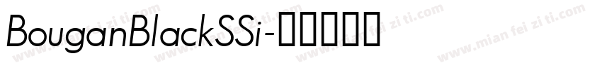 BouganBlackSSi字体转换