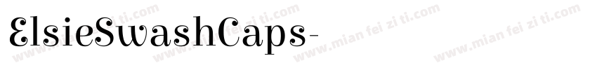 ElsieSwashCaps字体转换