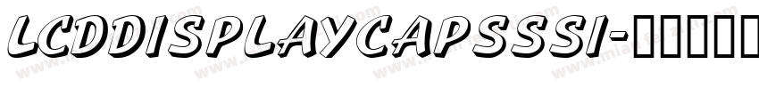 LCDDisplayCapsSSi字体转换