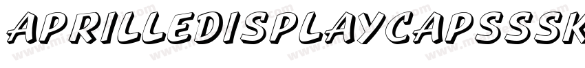 AprilleDisplayCapsSSK字体转换