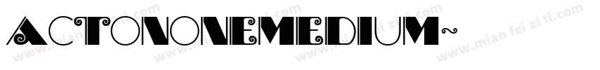 ActonOneMedium字体转换