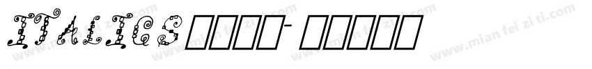 ITALICS字体下载字体转换