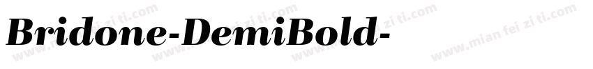 Bridone-DemiBold字体转换