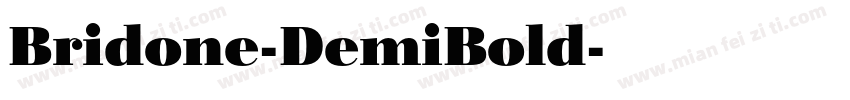 Bridone-DemiBold字体转换