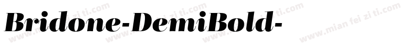 Bridone-DemiBold字体转换