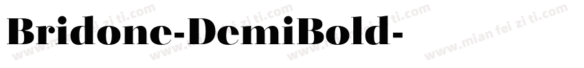 Bridone-DemiBold字体转换