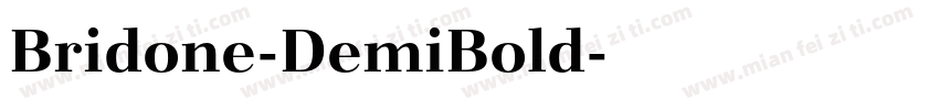 Bridone-DemiBold字体转换