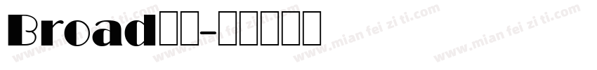 Broad字体字体转换
