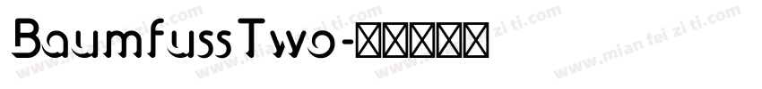 BaumfussTwo字体转换