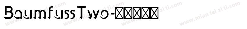 BaumfussTwo字体转换