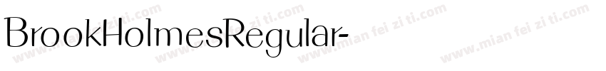 BrookHolmesRegular字体转换