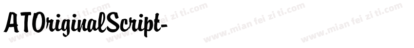 ATOriginalScript字体转换