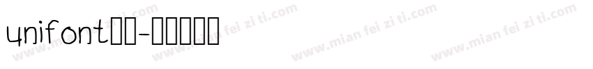 unifont字体字体转换