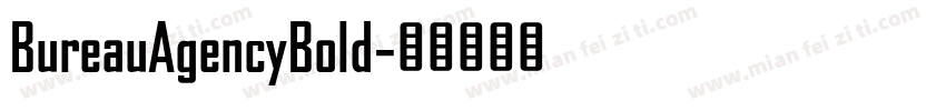 BureauAgencyBold字体转换