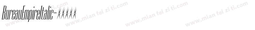 BureauEmpireItalic字体转换