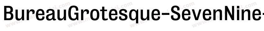 BureauGrotesque-SevenNine字体转换