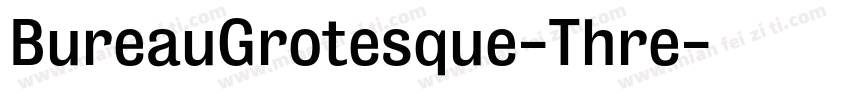 BureauGrotesque-Thre字体转换