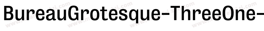 BureauGrotesque-ThreeOne字体转换