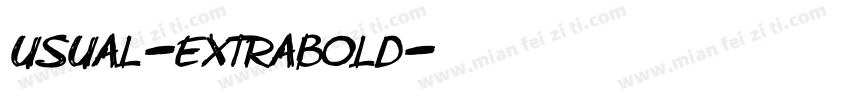 Usual-ExtraBold字体转换