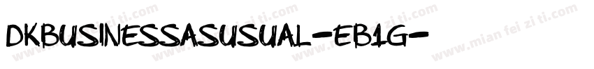 DkBusinessAsUsual-EB1g字体转换