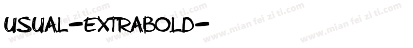 Usual-ExtraBold字体转换
