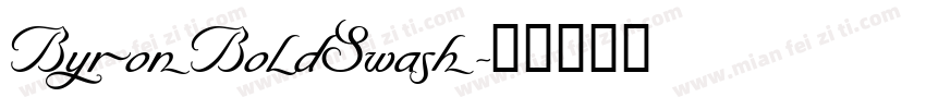 ByronBoldSwash字体转换