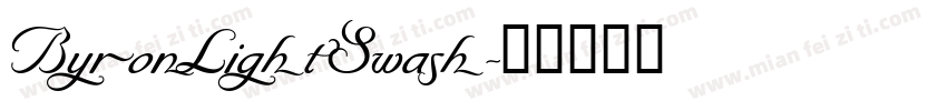 ByronLightSwash字体转换