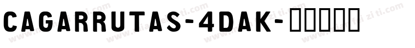 CaGarrutas-4daK字体转换
