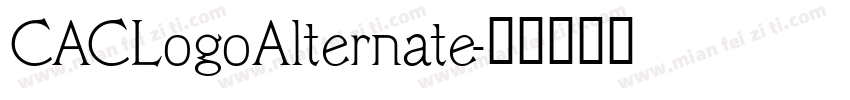 CACLogoAlternate字体转换