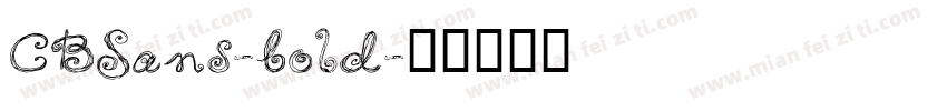 CBSans-bold字体转换