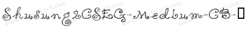 Shusung2CSEG-Medium-CB字体转换