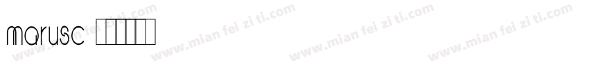 MaruSC字体转换