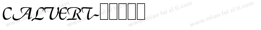CALVERT字体转换