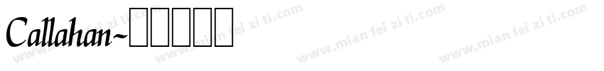 Callahan字体转换