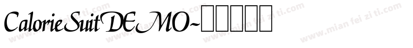 CalorieSuitDEMO字体转换