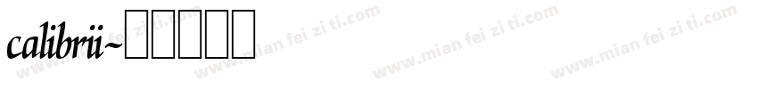 calibrii字体转换