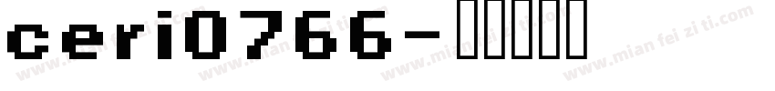 ceri0766字体转换
