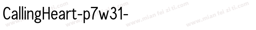CallingHeart-p7w31字体转换