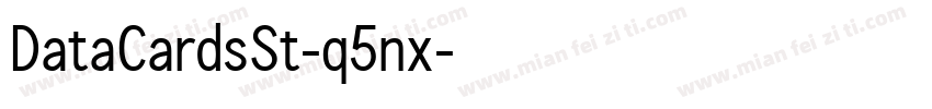 DataCardsSt-q5nx字体转换
