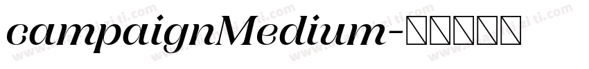 campaignMedium字体转换