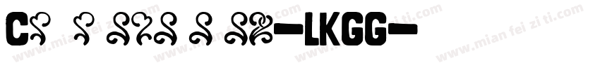 Cantatebeveled-LKGG字体转换